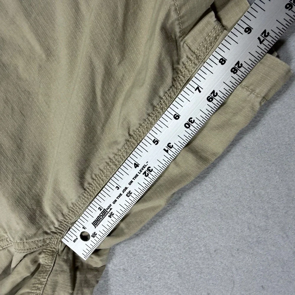 The North Face Men Khaki Tan Ripstop Cargo Shorts Size 36 Regular Outdoor Casual